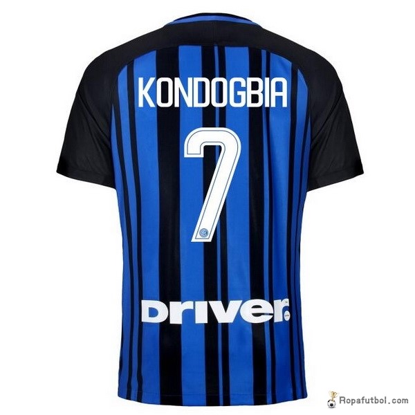 Camiseta Inter de Milán Replica Primera Ropa Kondogbia 2017/18